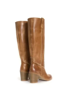 Janie Escovado Højhælede Støvler, Dark Tan, 41