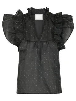 Jayla Bedazzled Top, Black, 36