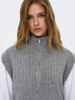 Jeanett Life Vest, Medium Grey Melange, M