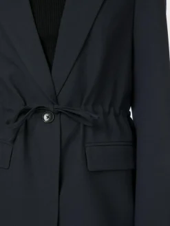 Jemmie Melange Blazer, Navy, 36