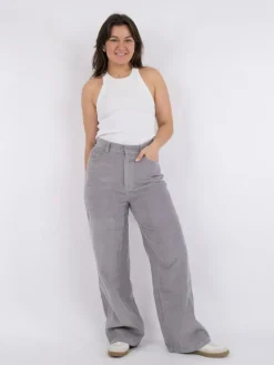 Jena Corduroy Bukser, Light Grey, 38