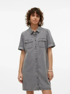 Jennie Denimkjole, Medium Grey Denim, XS