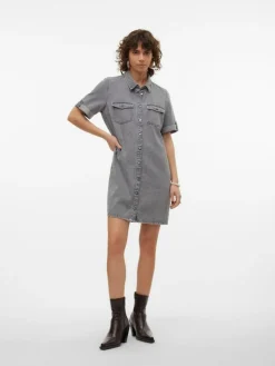 Jennie Denimkjole, Medium Grey Denim, XS