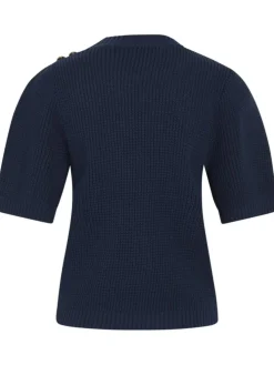 Jessia Strikbluse, Navy, S