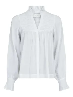 Jill S Voile Bluse, White, 36