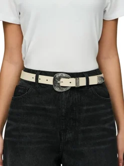 Jiona Western Bælte, Sandshell, 95 cm