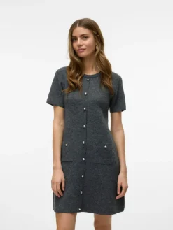 Johanna Strikkjole, Medium Grey Melange, L