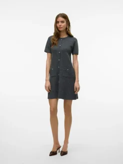 Johanna Strikkjole, Medium Grey Melange, L