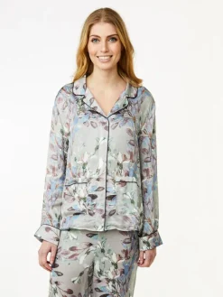 Josephine Pyjamasskjorte, Opal Gray, XXL