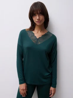 Josie Langærmet Bluse, Eden Green, 42