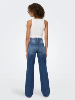 Juicy Højtaljede Jeans, Dark Blue Denim, W32/L32