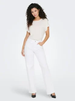 Juicy Højtaljede Jeans, White, W33/L32