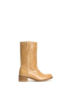 Julia Gaucho Escovado Støvler, Light Tan, 38