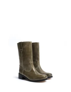 Julia Gaucho Escovado Støvler, Army Green, 39