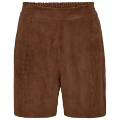 Julia Suede Shorts, Wood, XL