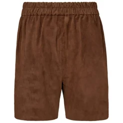 Julia Suede Shorts, Wood, XL
