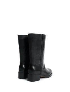 Julia Western Stitching Støvler, Black, 39