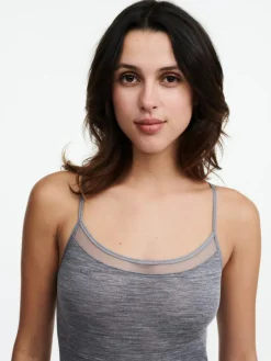 Juliana Chemise Top, Heather Grey, 44