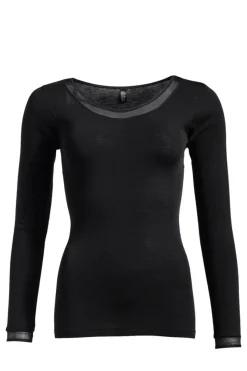 Juliana Langærmet T-shirt, Black, 36