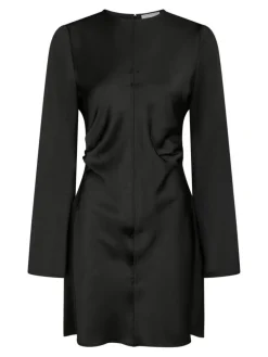 Jumari Heavy Sateen Kjole, Black, 38