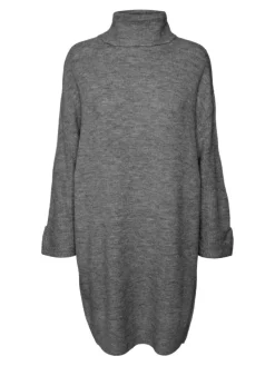 Jupiter Strikkjole, Medium Grey Melange, M