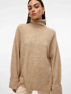 Jupiter Striktrøje, Silver Mink, XL