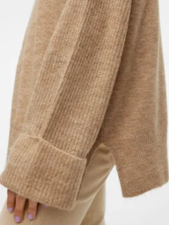 Jupiter Striktrøje, Silver Mink, XL