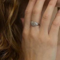 Just Love Ring, Rhodinated Silver, 54