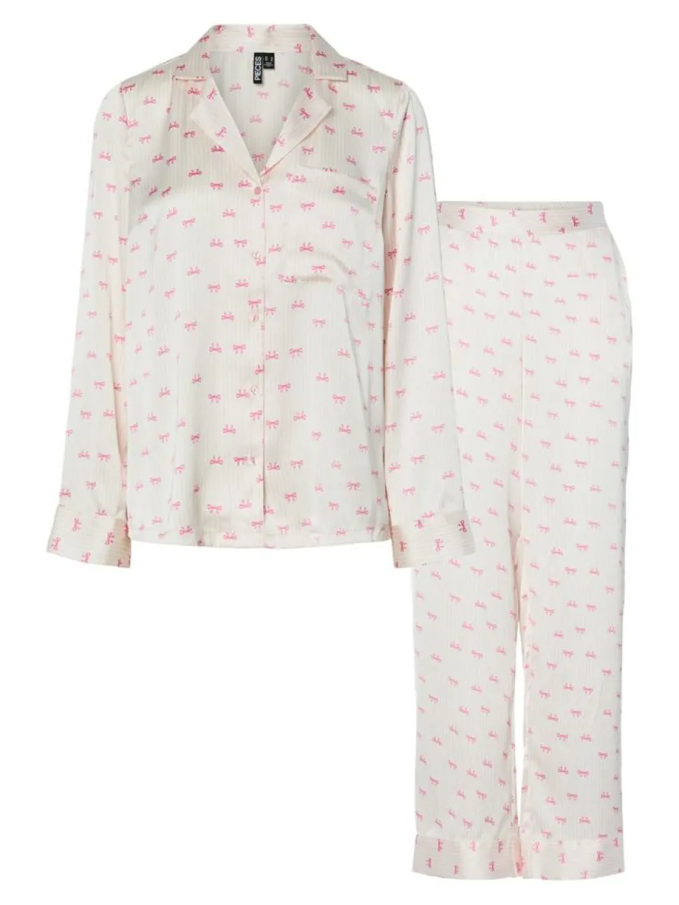 Jytte Xmas Satin Natsæt, Pinkesque, M