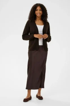 KAemria Cardigan, Black Coffee, XXL