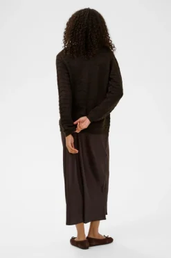 KAemria Cardigan, Black Coffee, XXL