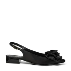 Kala Rose Slingback Ballerinasko, Black Satin, 37