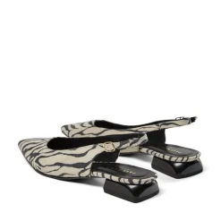 Kala Slingback Ballerinasko, Zebra Satin, 39