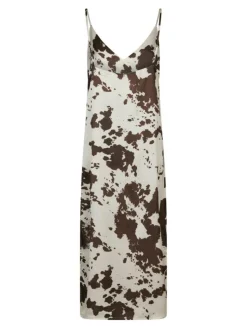 Kamran Cow Print Kjole, Brown, 36