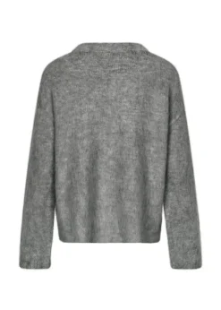 KaneMD V-neck Striktrøje, Dark Grey Melange, M