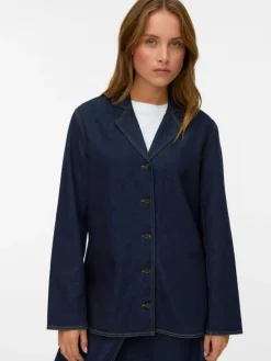 Kanika Denim Blazer Dark Blue Denim, L