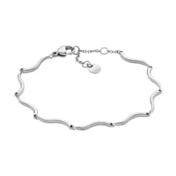 Kariana Waves Armbånd, Silver, 16+3 cm