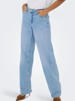 Katie Lavtaljede Jeans, Light Blue Denim, M/L32