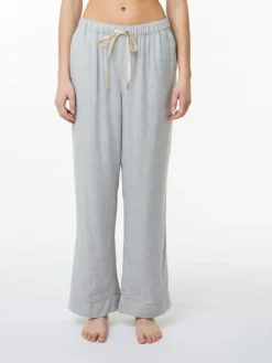 Katrine Pyjamasbukser, Light Grey Melange, XL