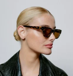 Kaws Solbriller, Black/Yellow Tortoise