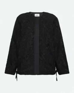 Kaylie Broderie Jakke, Black, 42
