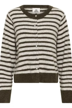 KBNoabelle Cardigan, Chocolate Chip Melange Stripe, XXL