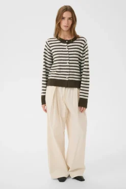 KBNoabelle Cardigan, Chocolate Chip Melange Stripe, XXL