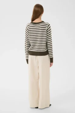 KBNoabelle Cardigan, Chocolate Chip Melange Stripe, XXL