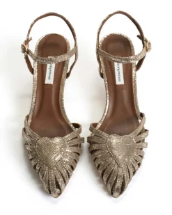 Keesha 55 Højhælede Sandaler, Vintage Champagne, 42