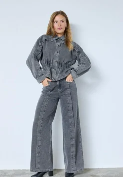 KellanCC Button Jeans, Mid Grey, XL