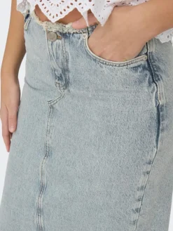 Khloe Denimnederdel, Light Blue Denim, XS