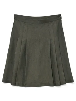 Kimberly Pleated Nederdel, Dark Grey, L