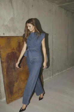 KimmyCC Belt Jeans, Dark Denim, M