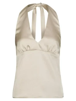 Kinuni Halter Top, Champagne, 38